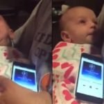 Bebé detiene el llanto al escuchar el himno de la Champions League captura video
