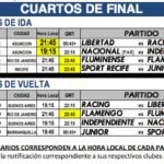 Cronograma cuartos de final – Copa Sudamericana – conmebol.com