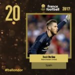 DAVID DE GEA balon de oro posicion 20 francefootball twitter