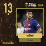 LUIS SUAREZ balon de oro posicion 13 francefootball twitter