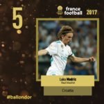 LUKA MODRIC balon de oro posicion 5 francefootball twitter