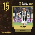 PAULO DYBALA balon de oro posicion 15 francefootball twitter