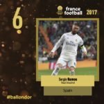 SERGIO RAMOS balon de oro posicion 6 francefootball twitter
