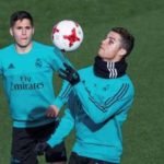 cristiano ronaldo real madrid entrenamiento ojo morado mirrorcouk