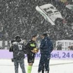 Juventus vs Atalanta suspendido por nieve – Serie A – Twitter (@Atalanta_BC)