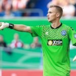 Mark Flekken 1 TW MSV Duisburg MSV Duisburg vs 1 FC Nuernberg Fussball DFB Pokal 1 Runde