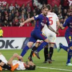 9 Sevilla FC 2-2 FC Barcelona 31-3-2018 Luis Suarez Laligaes