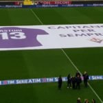 Fiorentina – Benevento 11-3-2018 Homenaje a Davide Astori 1 FOTO Twitter @acffiorentina