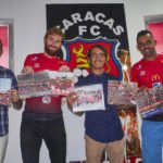 Miguel Mea Vitali – Fernando Aristeguieta – Oscar Olivares- Ricardo Martins-Prensa Caracas FC-Foto Emmanuel García