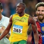 Usain Bolt cristiano ronaldo lionel messi deporpe