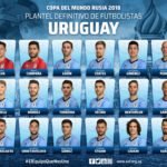 Convocatoria definitiva de Uruguay – Mundial de Rusia 2018 – Twitter (@Uruguay)