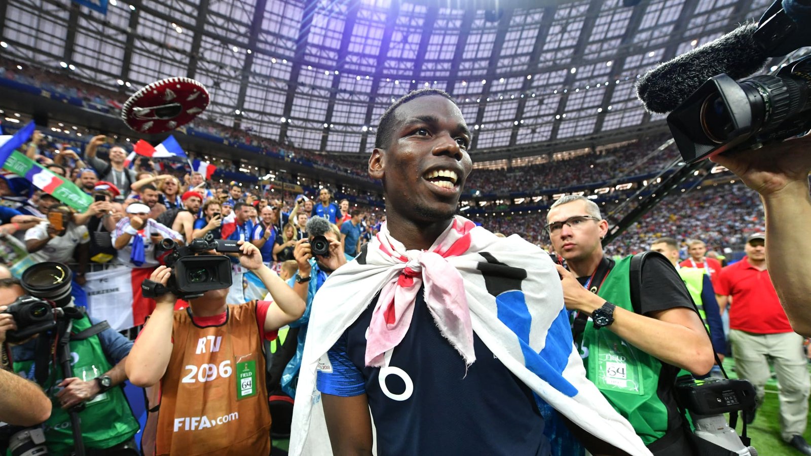 Final mundial rusia 2018 ceremonia clausura Paul Pogba 2 fifacom