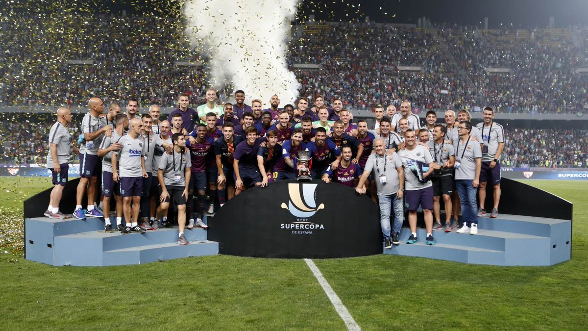 fc barcelona campeon supercopa de españa 2018 fcbarcelona twitter