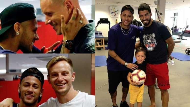 neymar jr ivan rakitic luis suarez mar andre ter stegen fc barcelona neymar instagram