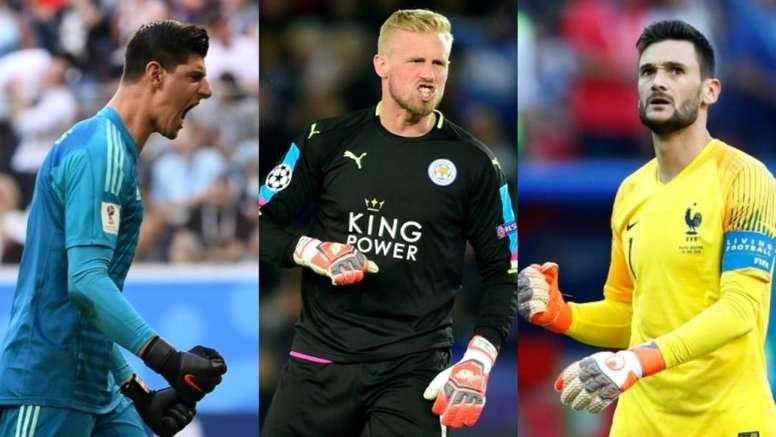 Thibaut Courtois Hugo Lloris y Kasper Schmeichel thesuncouk