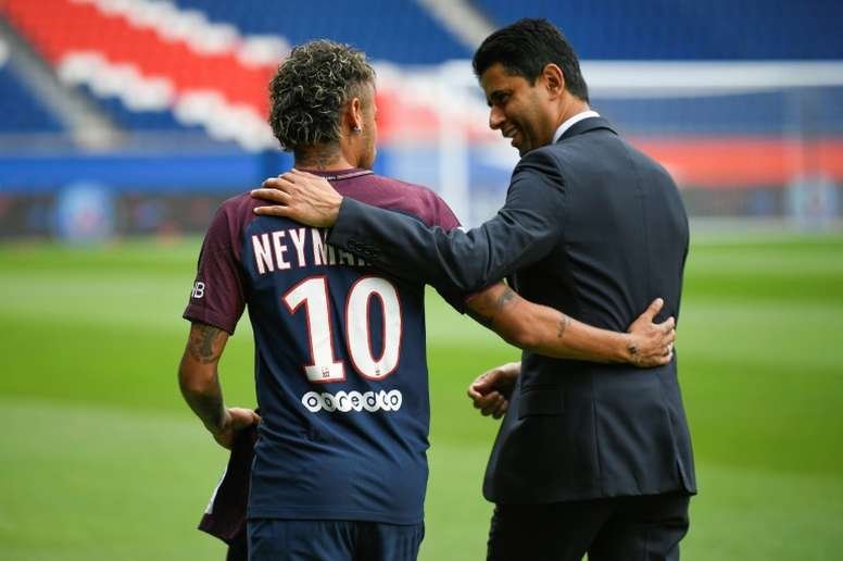 neymar jr Nasser Al-Khelaïfi paris saint germain psg sicom