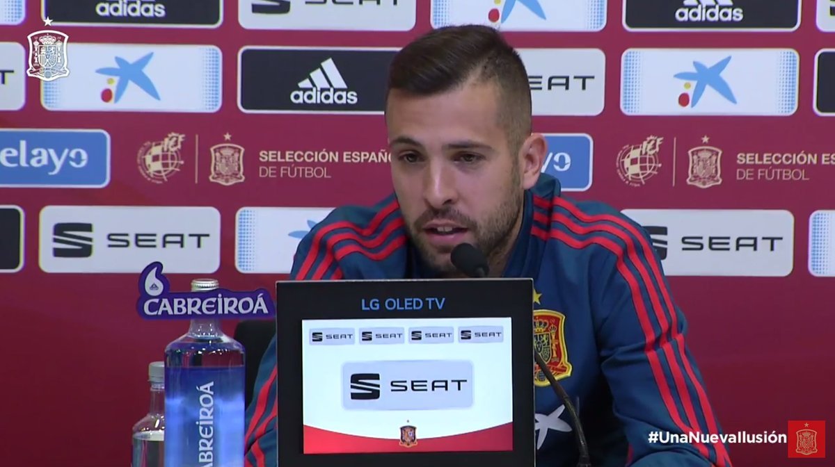 Jordi Alba – Selección de España – Twitter (@SeFutbol)