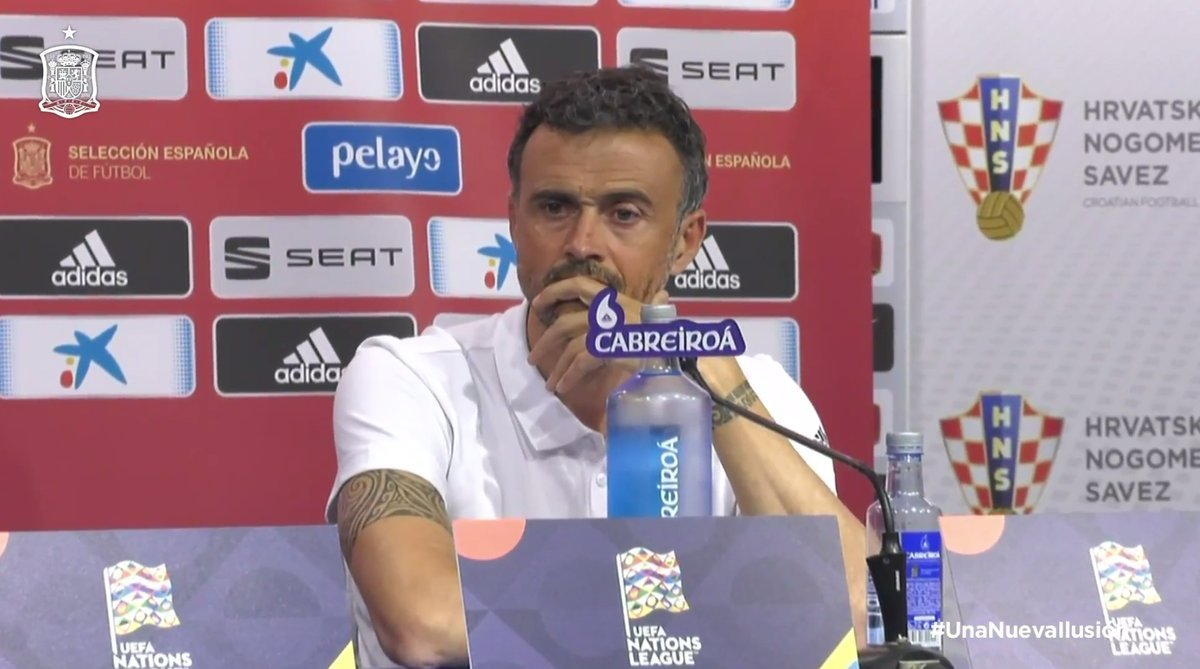 Luis Enrique – Croacia vs España – UEFA Nations League – Twitter (@SeFutbol)