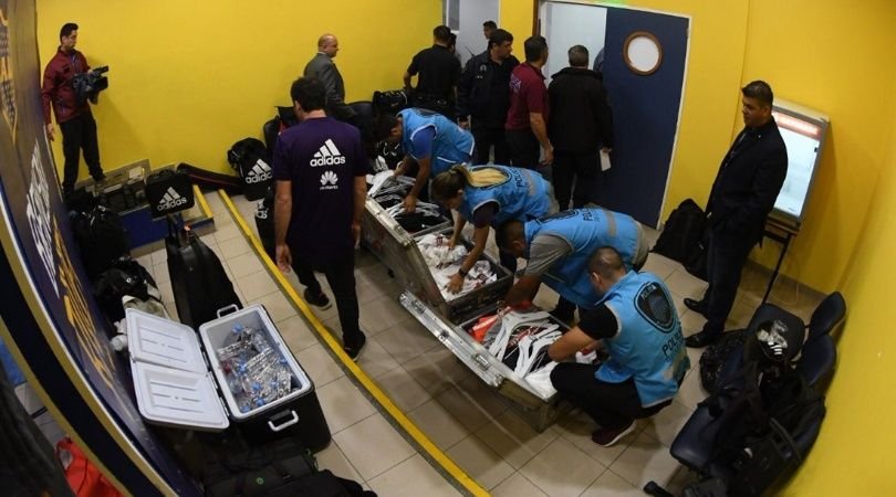 Requisa del vestuario de River Plate – Copa Libertadores – filo.news