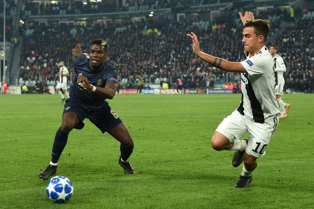 paulo dybala paul pogba juentus manchester united sicom
