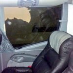 Autobus de Rayadosde Monterrey- ataque de hinchas de santos laguna 1-12-18 @CANCHAELNORTE