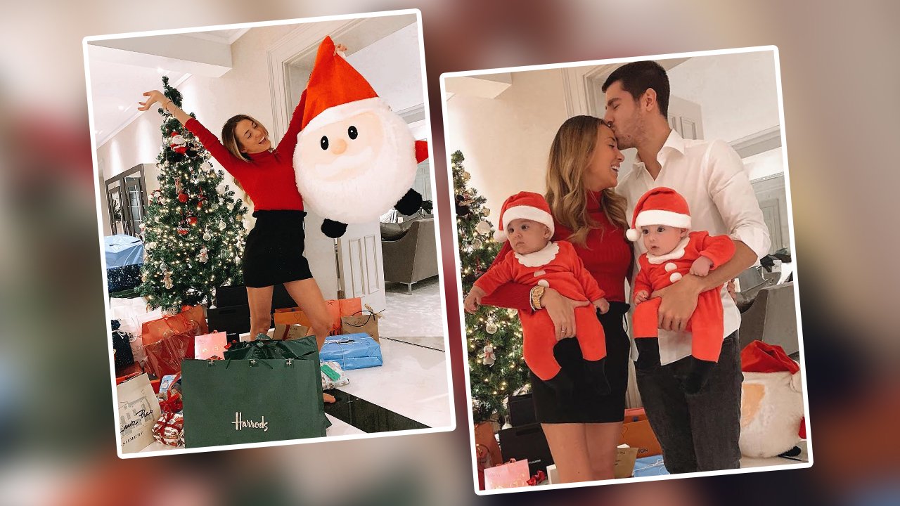 alvaro morata alice campello navidad 2018 sportswallahcom