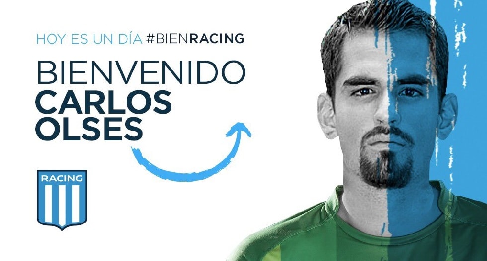OFICIAL: Carlos Olses, nuevo jugador de Racing Club