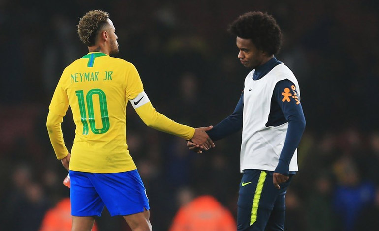Willian suple a Neymar en Brasil