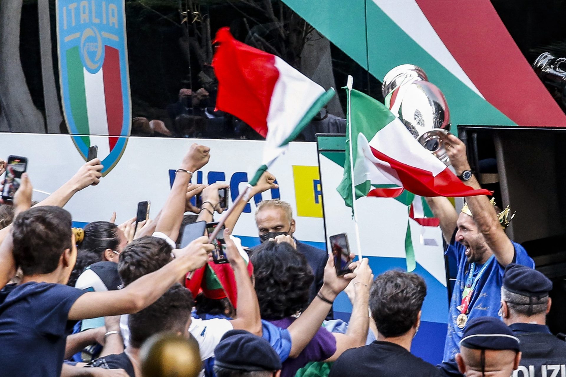 El premio de la Federación Italiana a los jugadores por haber ganado la EURO 2020