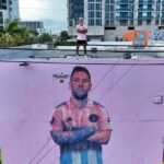 Inter Miami: El increíble mural de un artista venezolano para homenajear a Messi