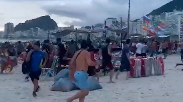 Así fue la emboscada de la barra de Fluminense a los hinchas de Boca Juniors (VIDEO)