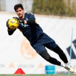 Nueva lesión de Courtois: se rompe durante el entrenamiento con el Real Madrid