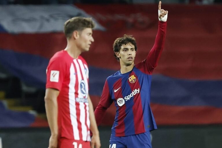Joao Félix calienta el partido contra el Atlético de Madrid