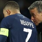 kylian mbappe luis enrique paris saint germain sicom