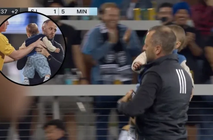 Cuidado, bebé suelto: Entró a la cancha, paró el juego y desató las risas en la MLS (VIDEO)