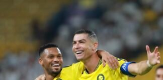 El gesto de CR7 con el emblema saudí tras el ataque al aeropuerto de Riad