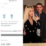 ¡POLÉMICA EN REDES! Wanda Nara remata una camiseta de Icardi y desata las burlas