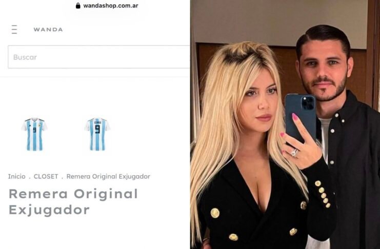 ¡POLÉMICA EN REDES! Wanda Nara remata una camiseta de Icardi y desata las burlas
